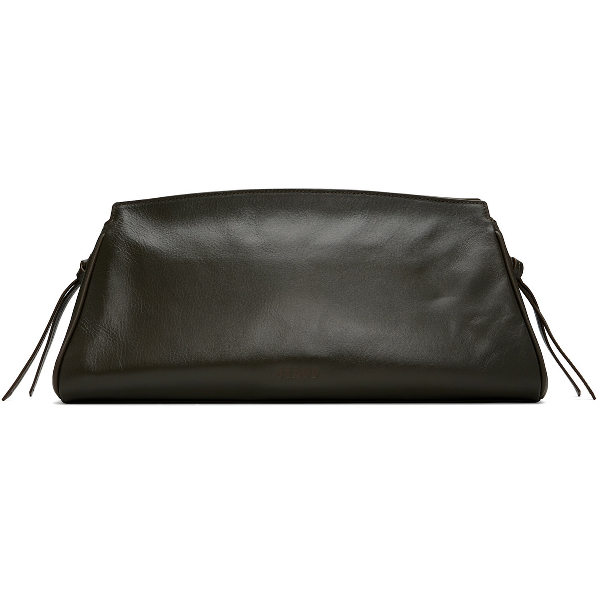 Staud Taupe Maude Large Clutch