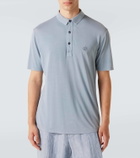 Giorgio Armani Silk and cotton polo shirt