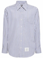 THOM BROWNE - Striped Poplin Shirt