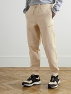 Carhartt WIP - American Script Tapered Cotton-Blend Jersey Sweatpants - Neutrals