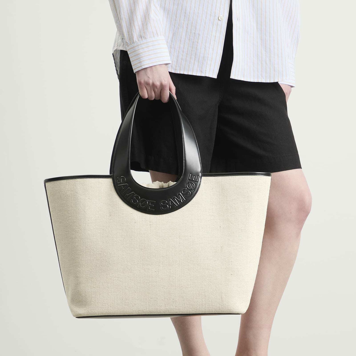 Samsøe Samsøe Women's Saberta Beach Bag in Bone White 