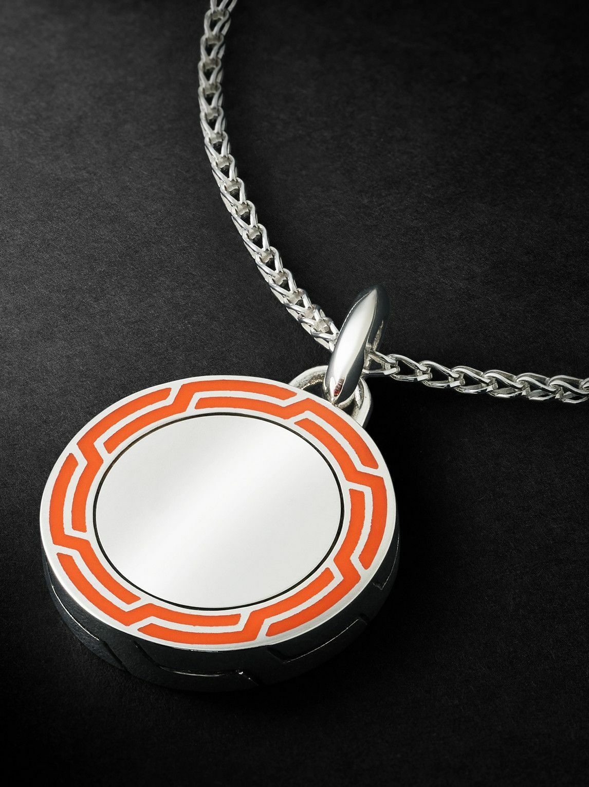 John Hardy - Sterling Silver and Enamel Pendant Necklace