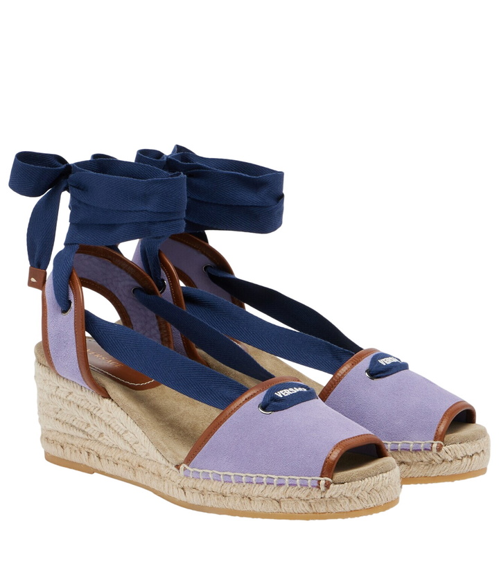 Photo: Versace Lola suede espadrille wedges