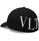 Valentino - Valentino Garavani Logo-Embroidered Stretch-Wool Twill Baseball Cap - Black