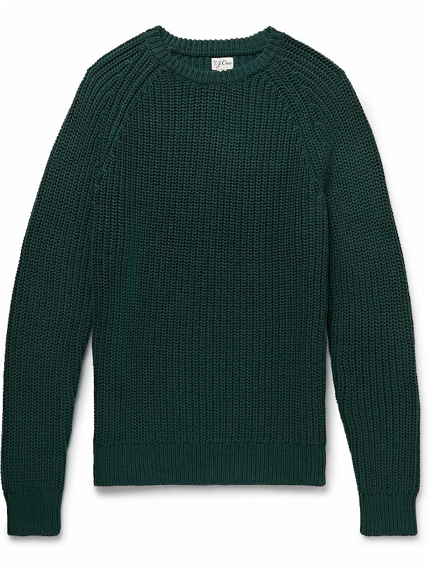 Photo: J.Crew - Slim-Fit Cotton Sweater - Green