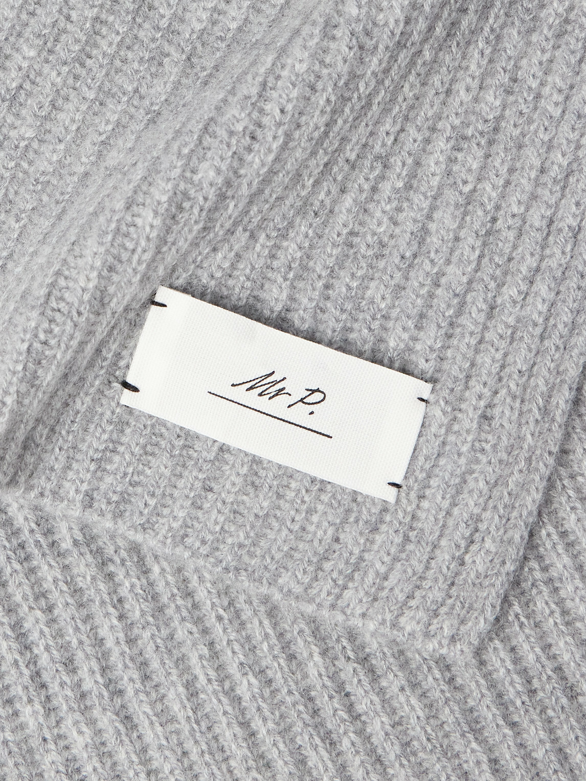 Mr P. - Ribbed Cashmere Scarf