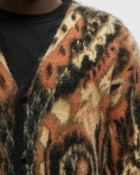 Needles Mohair Cardigan - Paisley black/orange Mens Zippers & Cardigan