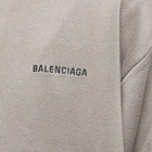 Balenciaga Men's Logo Crew Knit in Grey/Black/Red