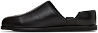 A-COLD-WALL* Black Leather Geometric Loafers