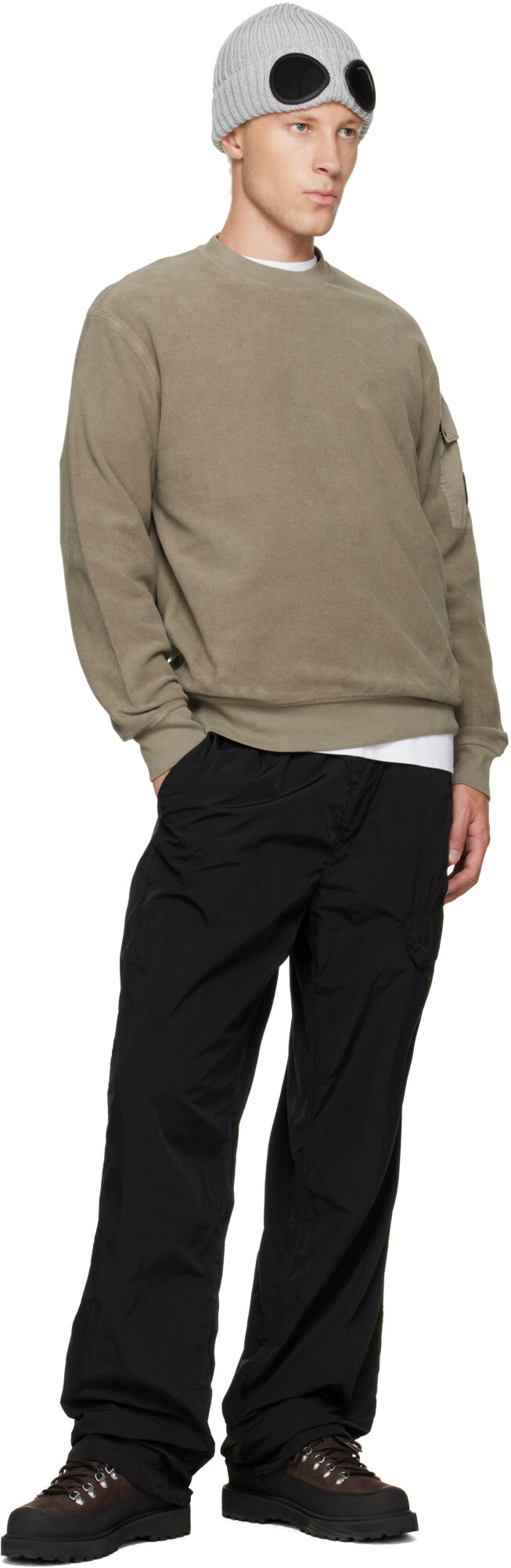 C.P. Company Black Chrome-R Regular Lens Cargo Pants
