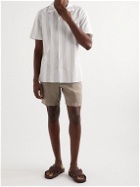 Altea - Martin Straight-Leg Garment-Dyed Linen Drawstring Shorts - Neutrals