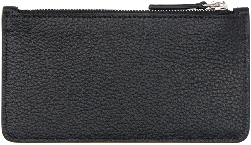 Marni Black Leather 'Marni' Mending Card Holder