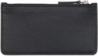 Marni Black Leather 'Marni' Mending Card Holder