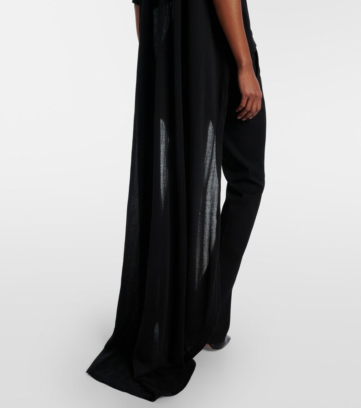 Balenciaga Draped cotton jersey T-shirt