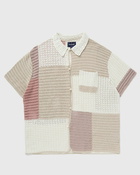 Thisisneverthat Block Crochet Knit Shirt Beige - Mens - Shortsleeves