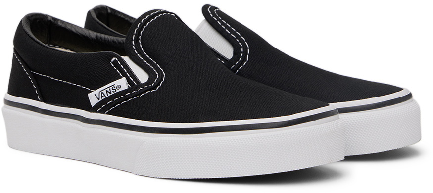 Vans - Youth K Classic Slip-On Shoes In Black/Black main image 1