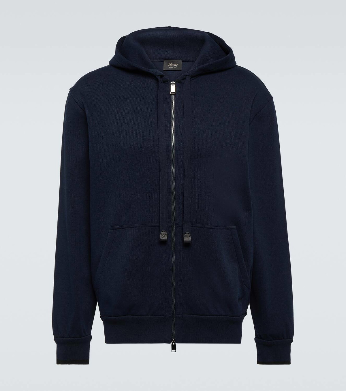 Brioni Cotton-blend jersey hoodie