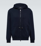 Brioni Cotton-blend jersey hoodie