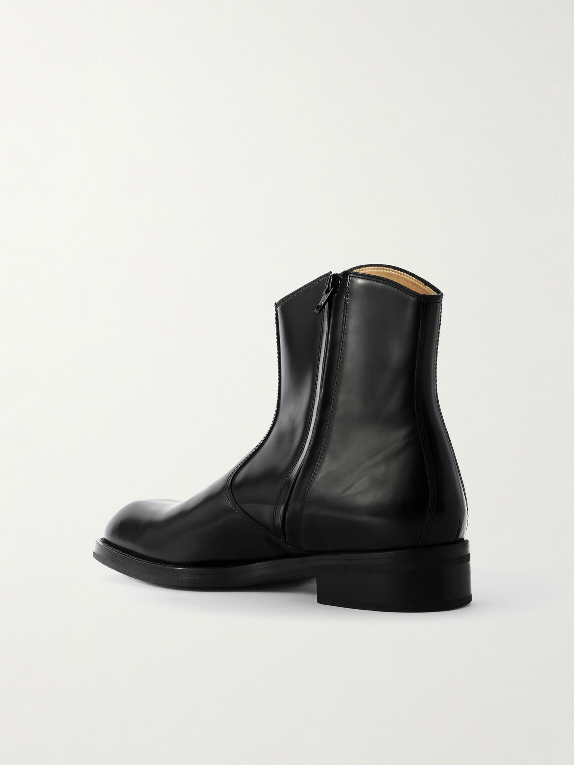 LEMAIRE - Leather Boots - Black