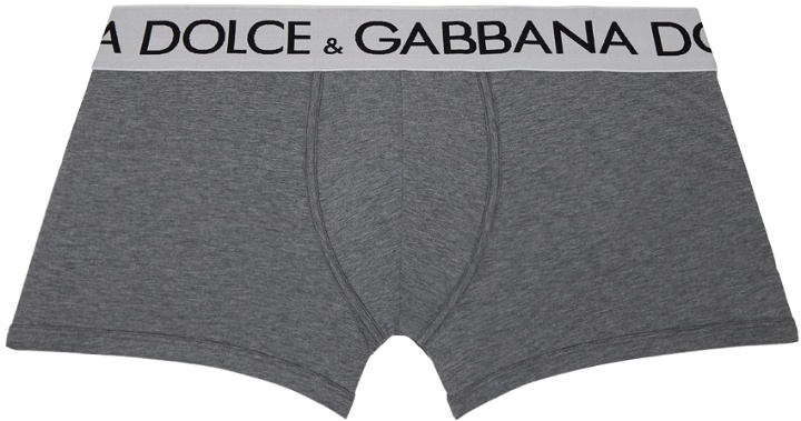Photo: Dolce & Gabbana Gray Two-Way Stretch Boxers