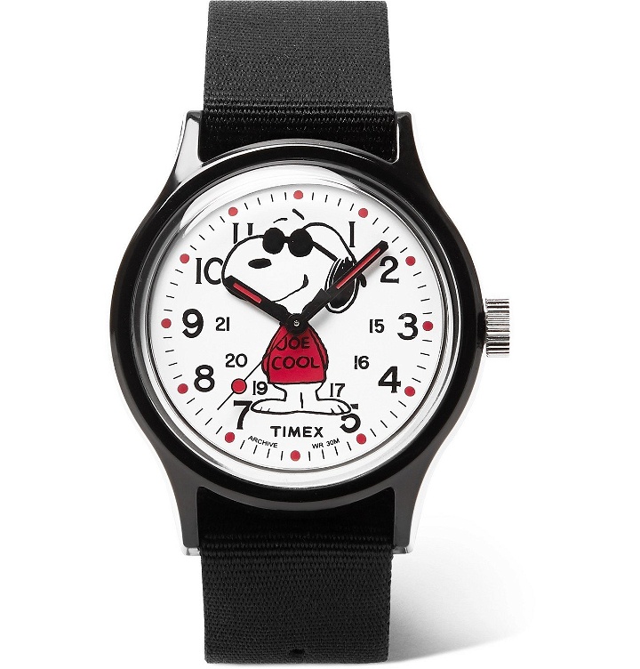 Photo: Timex - Peanuts MK1 36mm Resin and NATO Watch - Black