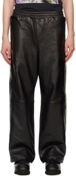doublet Black Leather Basketball Pants