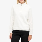 Napapijri Women's Quarter Zip Fleece in White Whisper