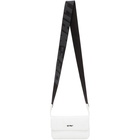 Off-White White Crinkled Flap Crossbody Bag