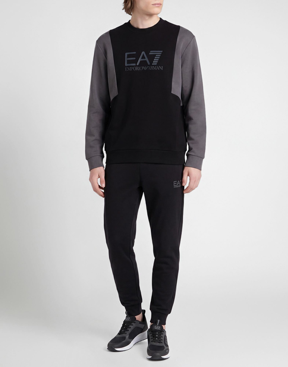 Ea7 Mens Sweatshirt in Black