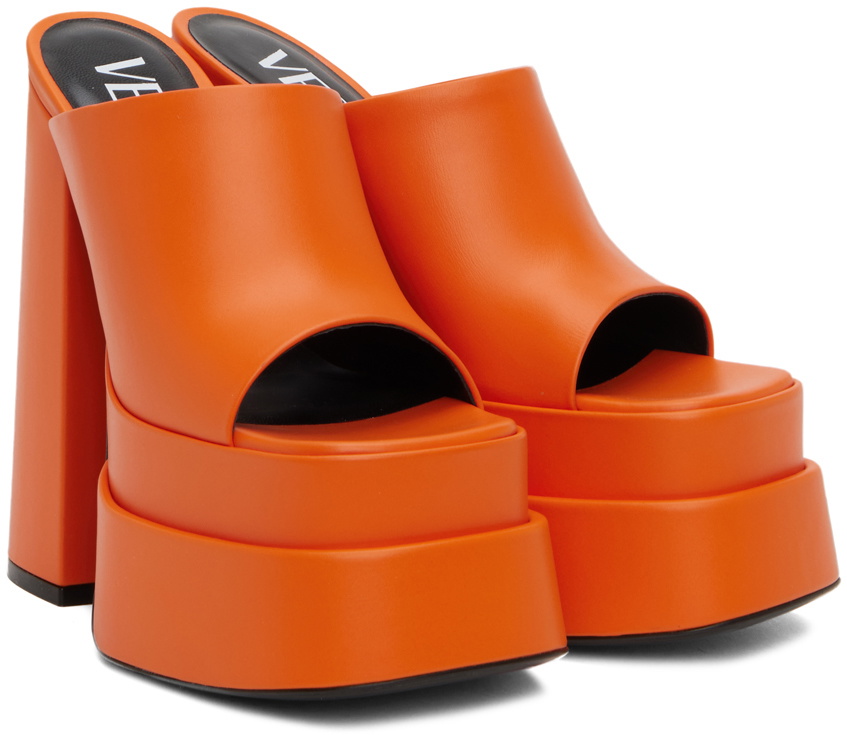 Orange 2024 versace heels