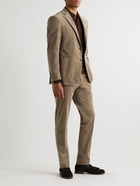 Canali - Slim-Fit Stretch-Cotton Corduroy Suit Trousers - Neutrals