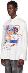 Études White Jean-Michel Basquiat Edition Illusion Poedi Shirt