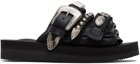 Toga Virilis Black Suicoke Edition Moto Sandals