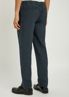 Percival Tailored Linen Trousers Navy