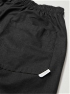 WTAPS - 01 Wide-Leg Cotton-Poplin Drawstring Trousers - Black