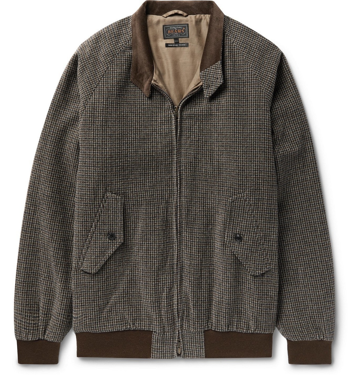 Photo: Beams Plus - Checked Cotton-Blend Chenille Jacket - Brown