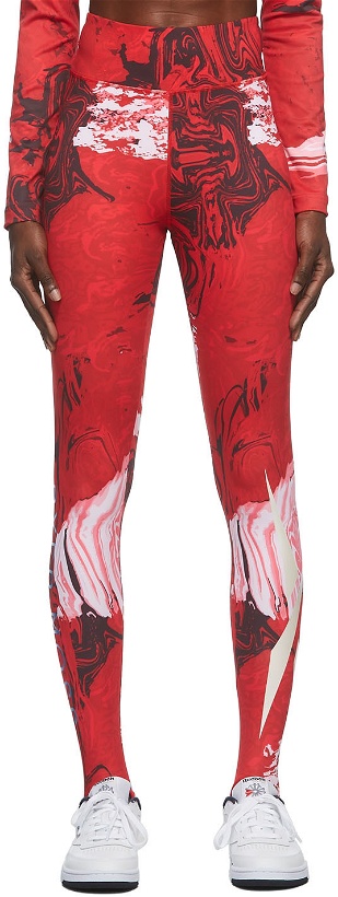 Photo: Reebok by Pyer Moss Red Pyer Moss Edition RCPM Leggings