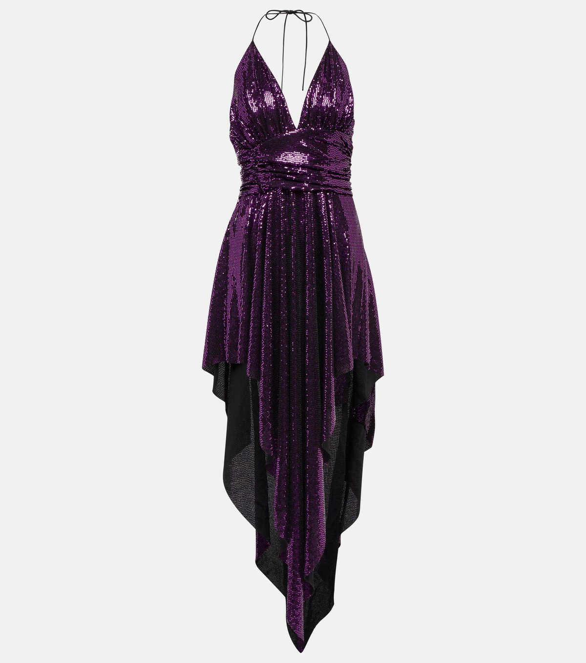 Alexandre Vauthier - Embellished asymmetrical midi dress
