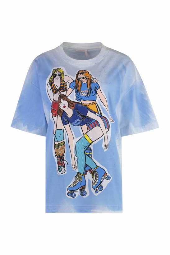 Photo: See by Chloé Printed Cotton T-shirt