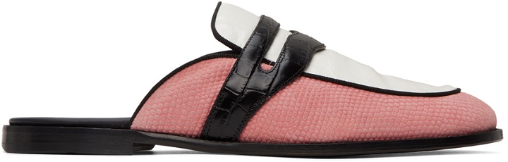 Photo: Human Recreational Services Pink & White Palazzo Mules