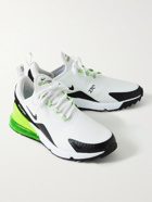 Nike Golf - Air Max 270 G Rubber-Trimmed Ripstop and Mesh Golf Shoes - White