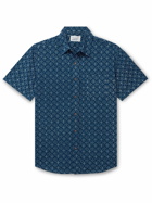 Faherty - Tropical Printed Cotton-Poplin Shirt - Blue