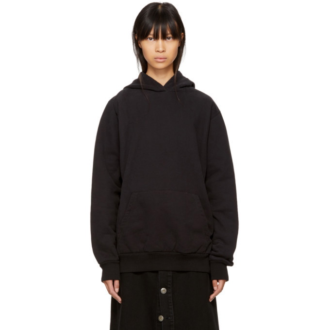 Photo: MM6 Maison Martin Margiela Black Heavy Brushed Hoodie