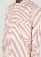 Classic Striped Sleep Shirt in Red