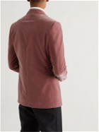 Kingsman - Harry Slim-Fit Shawl-Collar Cotton-Velvet Tuxedo Jacket - Pink