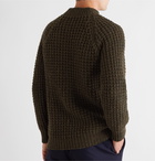 Kingsman - Cable-Knit Wool and Cashmere-Blend Sweater - Green