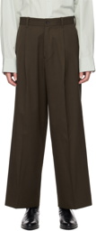 stein Khaki Extra Wide Trousers