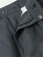The Row - Earl Straight-Leg Cropped Belted Cotton-Poplin Trousers - Gray