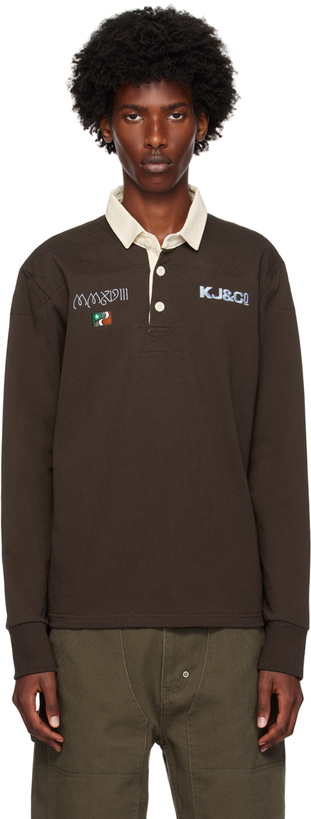 Photo: Kijun Brown Embroidered Polo