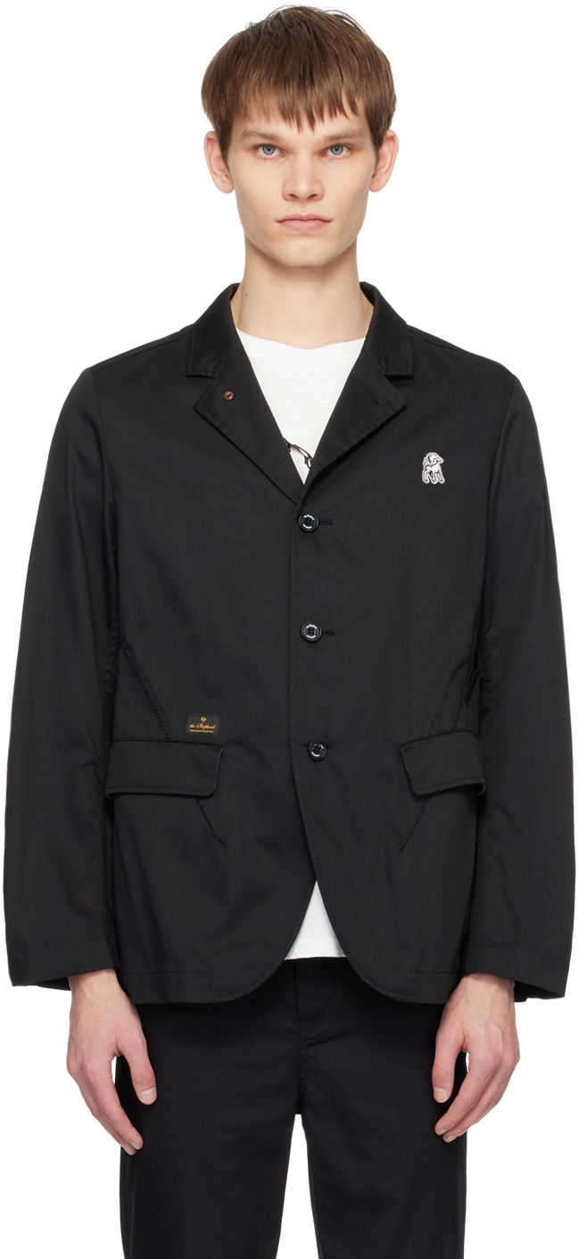 the Shepherd UNDERCOVER Black Appliqué Blazer